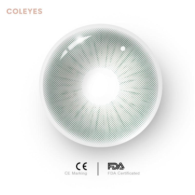 Coleyes Crystal LightGreen Yearly Prescription Colored Contacts - image 2