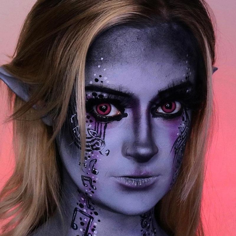 Coleyes Yandere Black Pink Prescription Yearly Colored Contacts - image 1