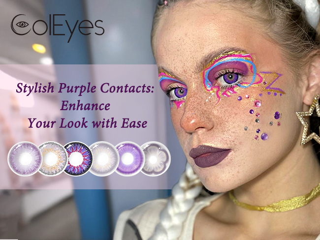 Stylish Purple Contacts: Enhance Your Look with Ease
