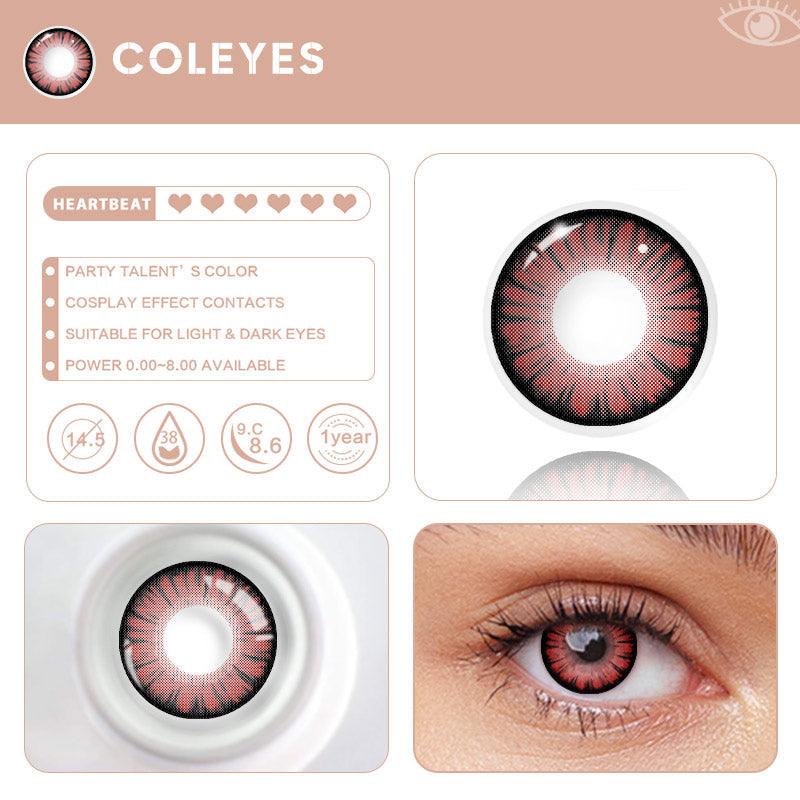 Coleyes Miracle Times Red Yearly Prescription Colored Contacts - image 6