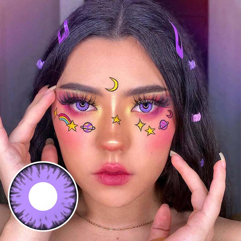 Coleyes Twilight DarkOrchid Prescription Yearly Cosplay Colored Contacts - image 4