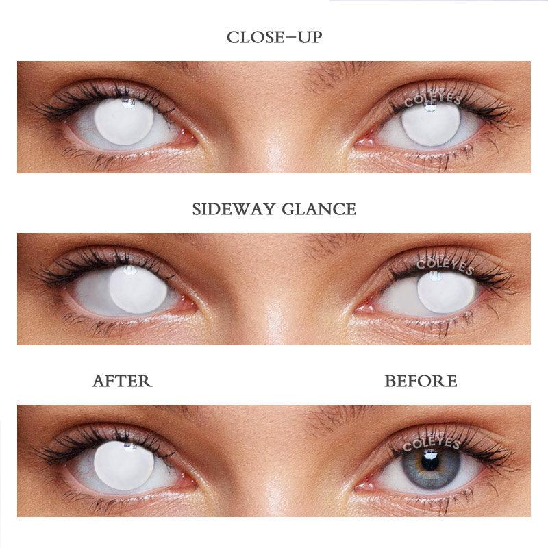 Coleyes Blind White Out Yearly Prescription Colored Contacts - image 10
