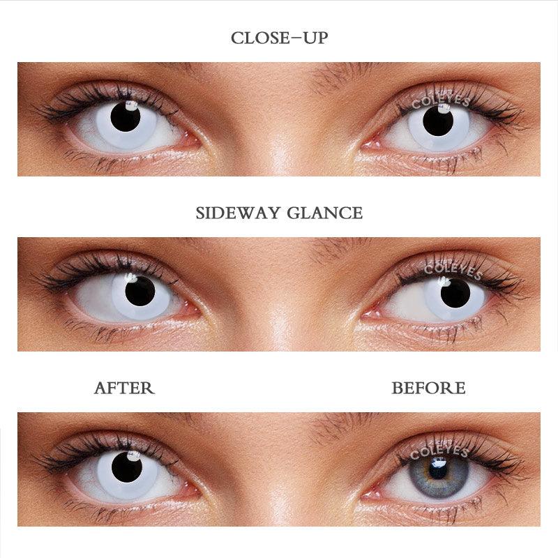 Coleyes Block White Yearly Cosplay Prescription Colored Contacts - image 3