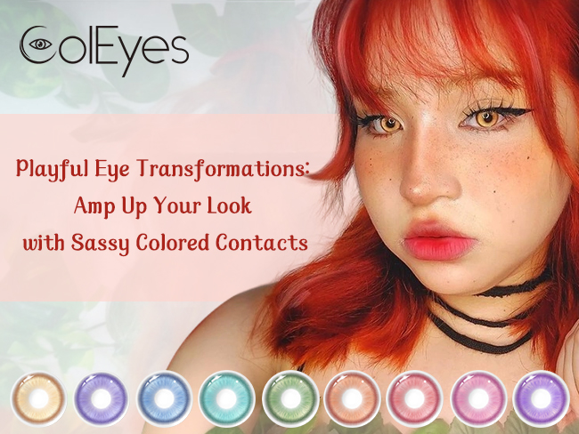 Playful Eye Transformations: Amp Up Your Look with Sassy Colored Contacts