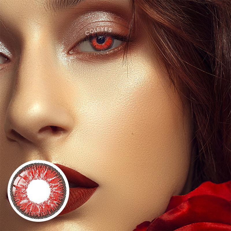 Coleyes Nonno Red Prescription Yearly Colored Contacts - image 7