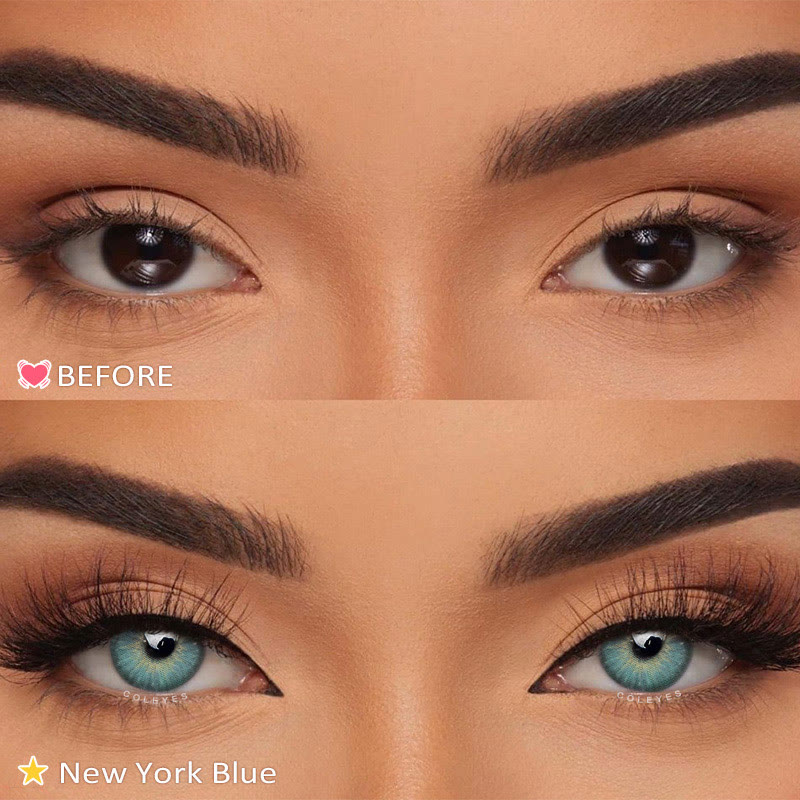 Coleyes New York Blue Yearly Prescription Colored Contacts - image 5