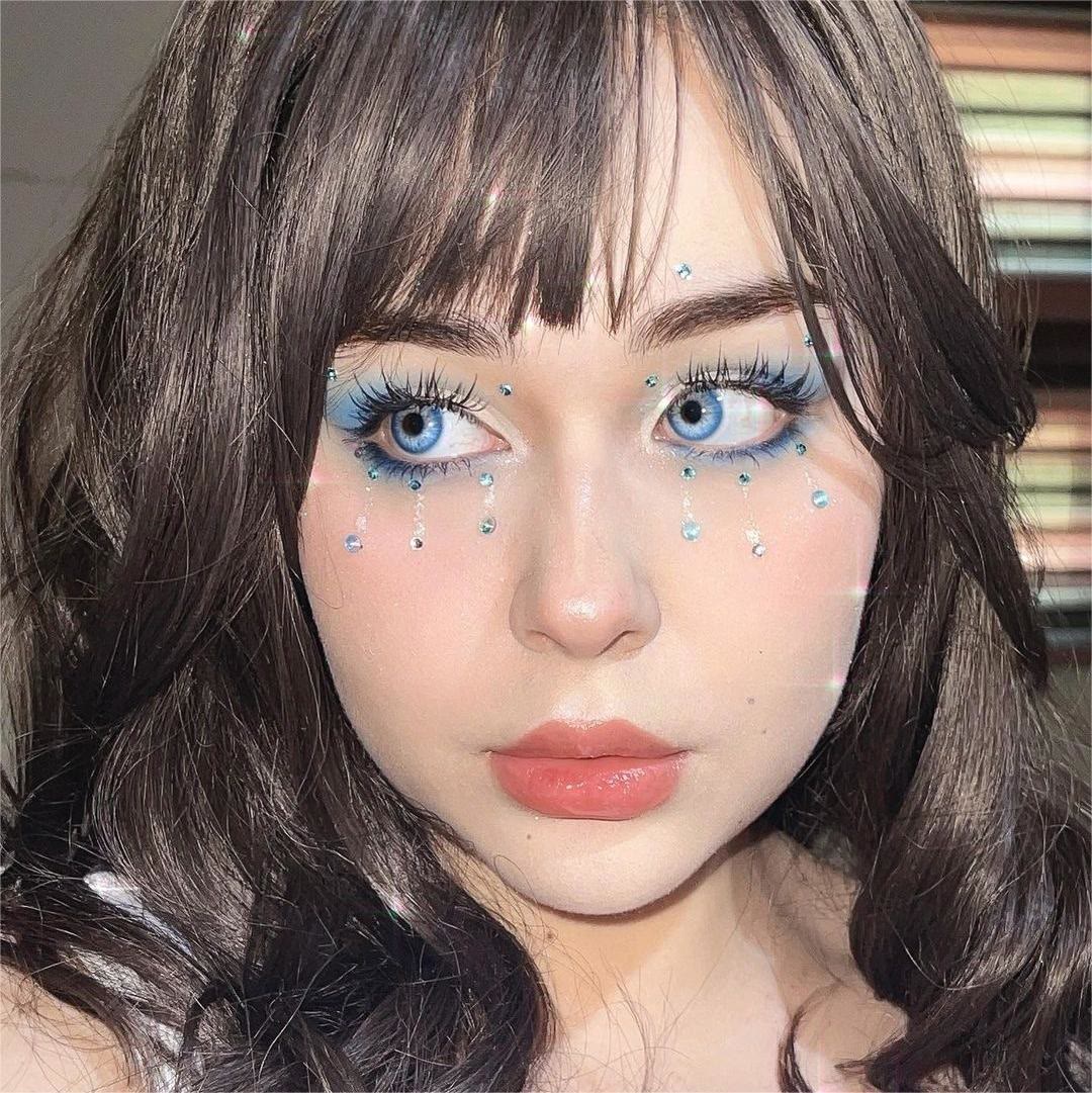 Coleyes Sin Blue Yearly Prescription Colored Contacts - image 8