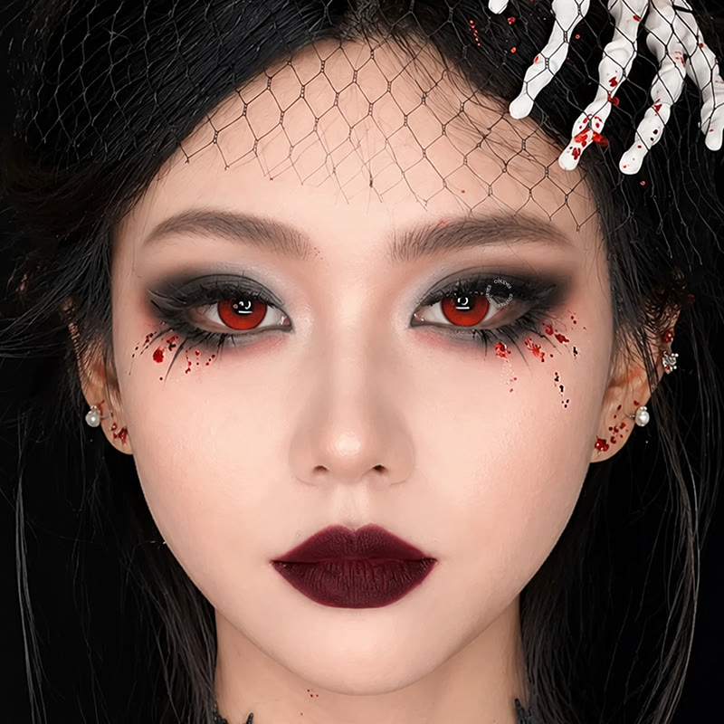 Coleyes Rush Red Yearly Cosplay Colored Contacts - image 6