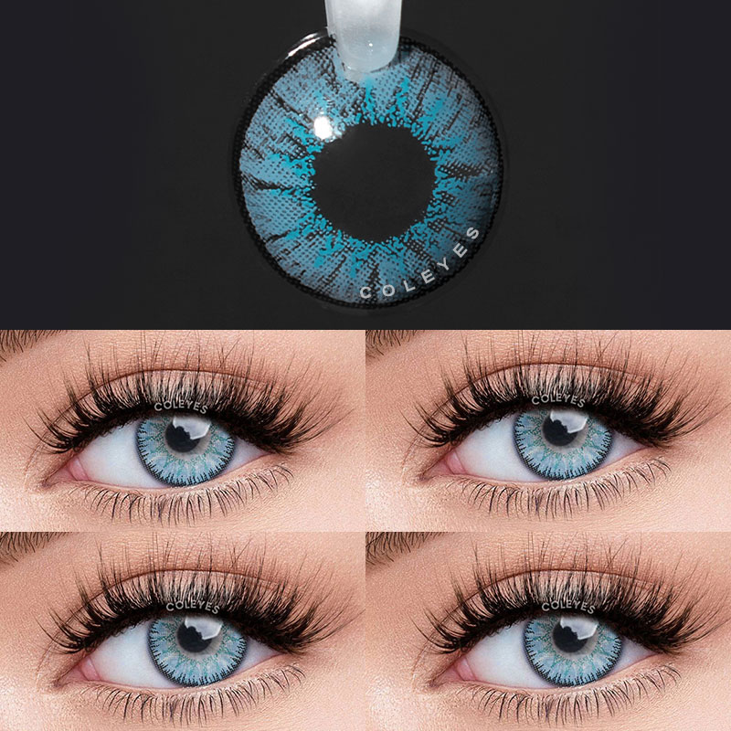 Coleyes Nonno Blue Prescription Yearly Colored Contacts - image 8