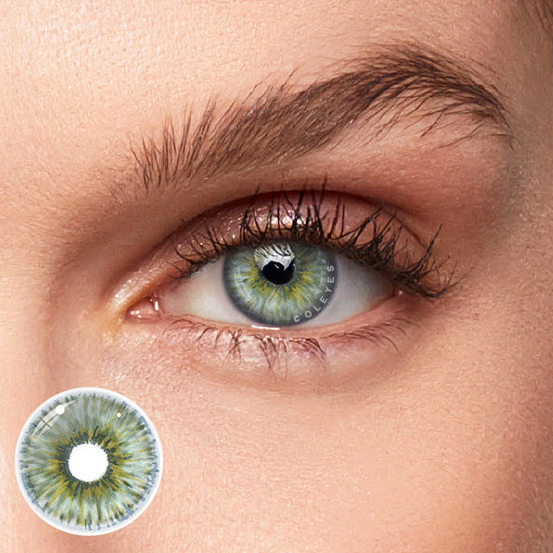 Coleyes Cybervision Green Yearly Prescription Colored Contacts
