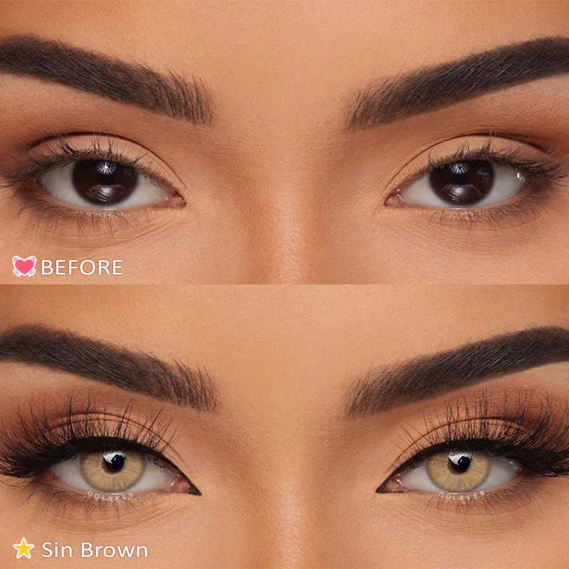 Coleyes Sin Brown Yearly Prescription Colored Contacts - image 11