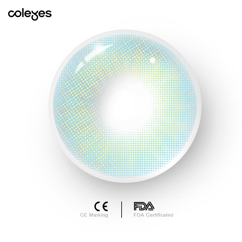 Coleyes Aurora Blue Yearly Prescription Colored Contacts - image 6