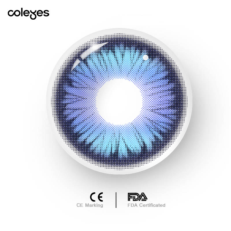 Coleyes Morpho Blue Prescription 6-Month Colored Contacts - image 9