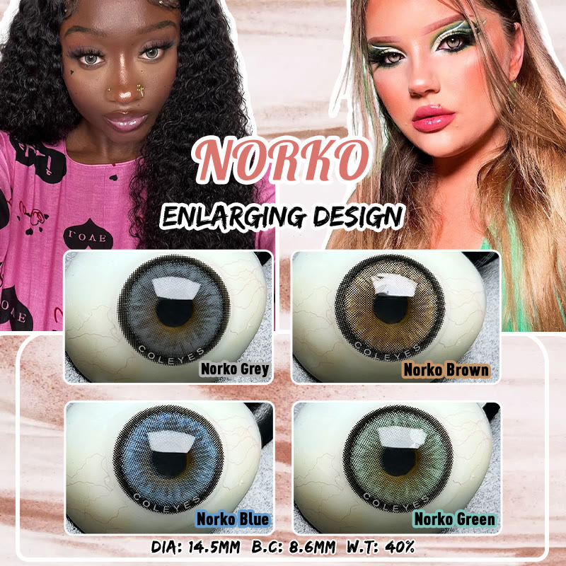 Coleyes Norko Blue Yearly Prescription Colored Contacts - image 11