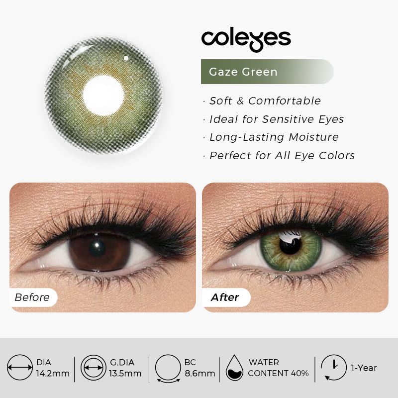 Coleyes Gaze Green Yearly Colored Contacts - image 5