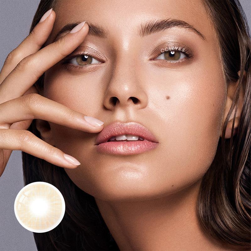 Coleyes Aurora Brown Yearly Prescription Colored Contacts - image 1