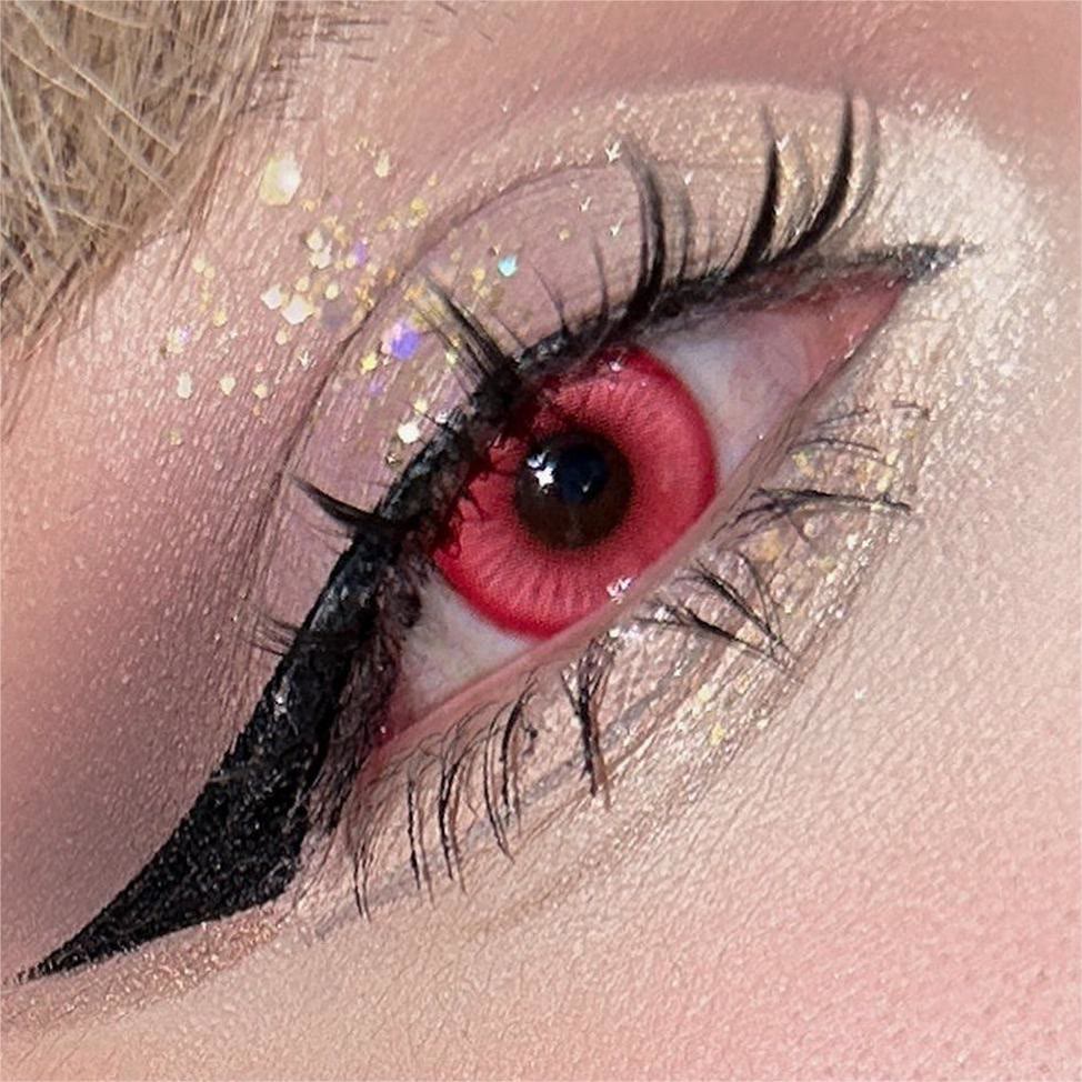 Coleyes Sassy Red Prescription Yearly Cosplay Colored Contacts - image 6