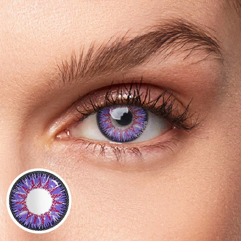 Coleyes Nonno Blue Violet Prescription Yearly Colored Contacts - image 1