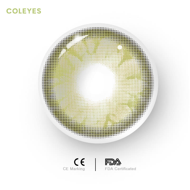 Coleyes Tequila Yellow Brown Yearly Prescription Colored Contacts - image 2