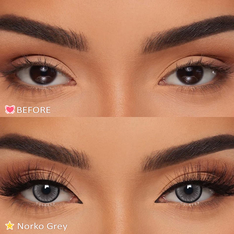 Coleyes Norko Grey Yearly Prescription Colored Contacts - image 5