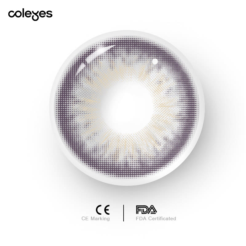 Coleyes Mocha Grey Yearly Prescription Colored Contacts - image 7