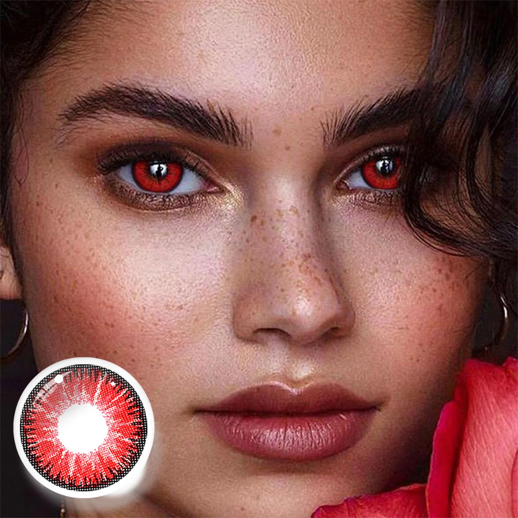 Coleyes Nonno Red Prescription Yearly Colored Contacts - image 6