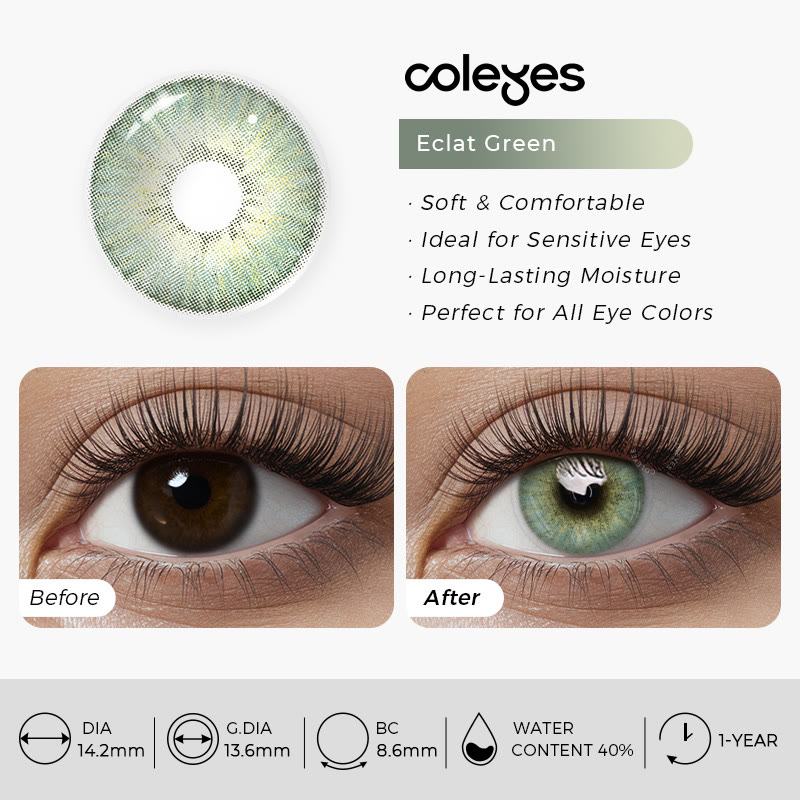 Coleyes Eclat Green Yearly Colored Contacts - image 8