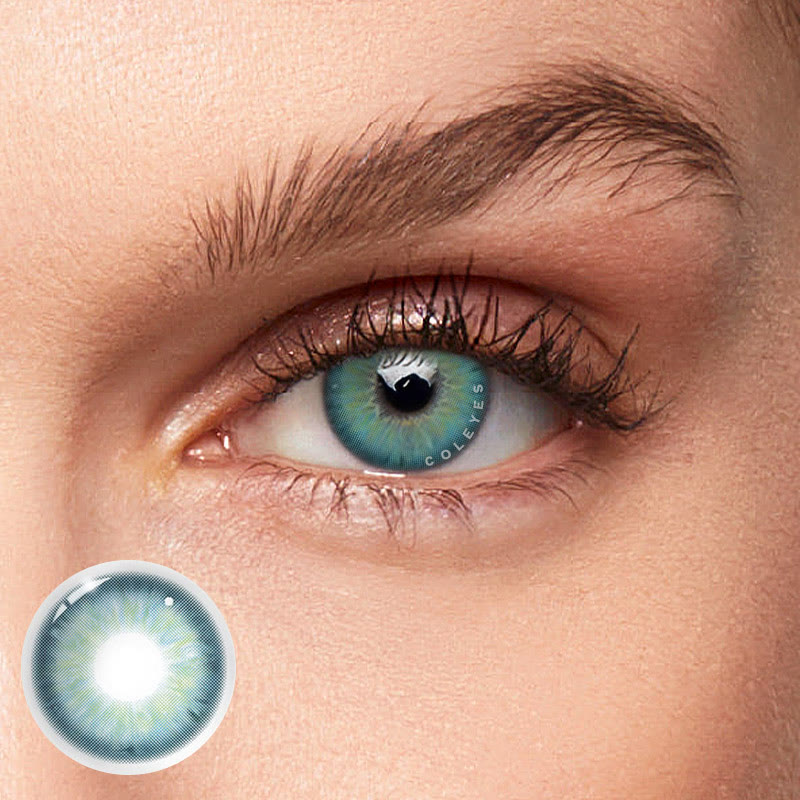 Coleyes Aegean Sea Ⅱ Blue Yearly Prescription Colored Contacts - image 1