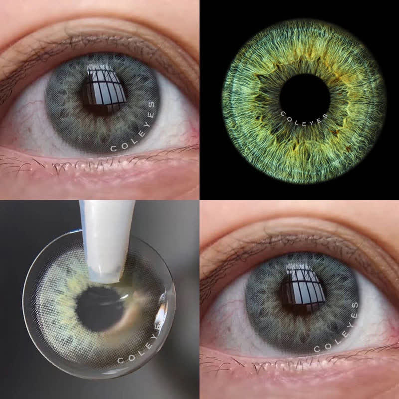 Coleyes DNA Taylor Ⅱ Green Yearly Prescription Colored Contacts - image 4