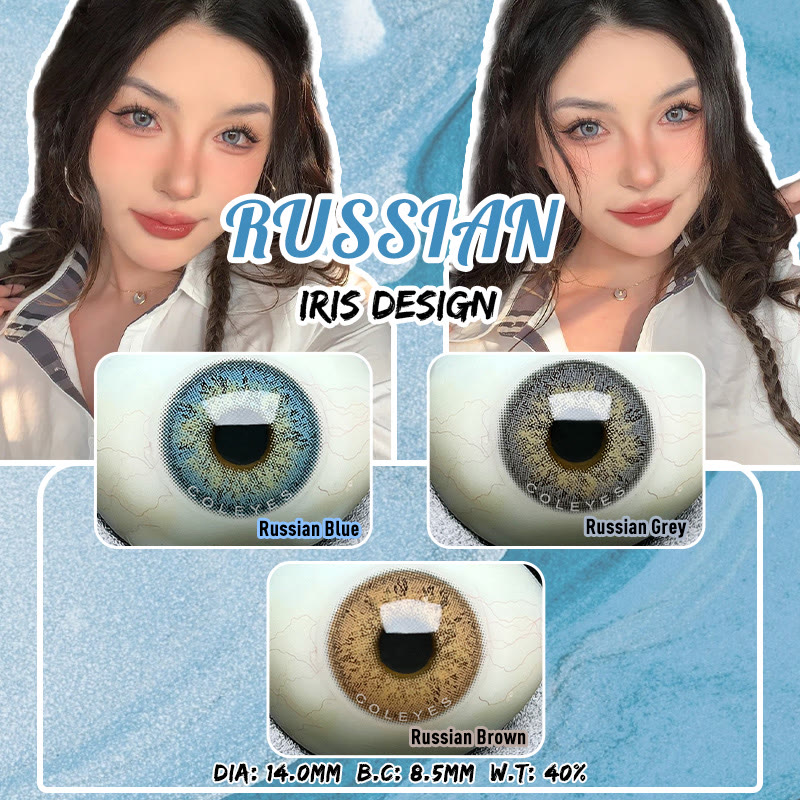Coleyes Russian Grey Yearly Prescription Colored Contacts - image 9