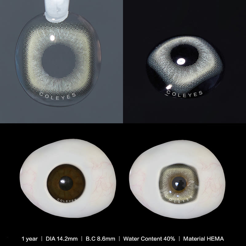 Coleyes Square Green Yearly Prescription Colored Contacts - image 3