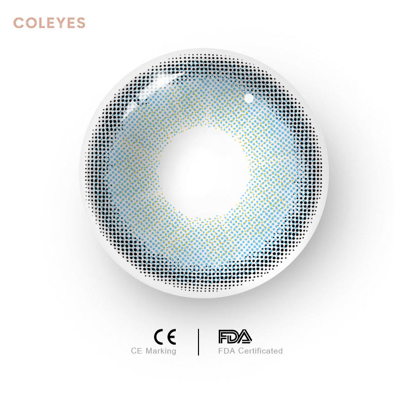 Coleyes Moonbeam Ⅰ Blue Yearly Prescription Colored Contacts - image 2