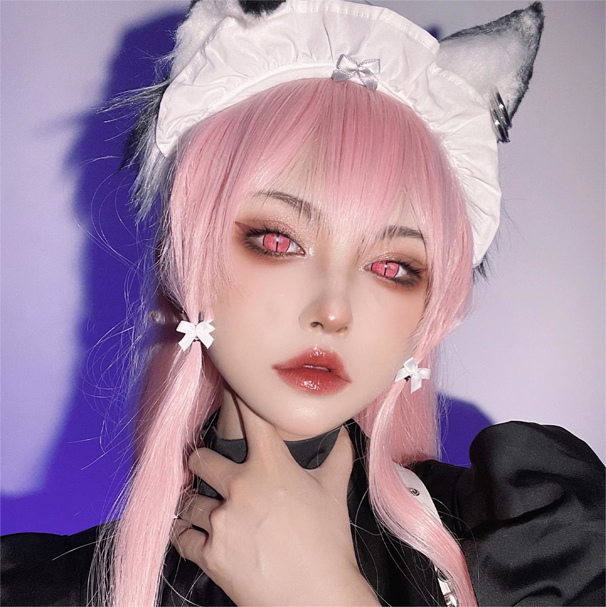 Coleyes Kamado Nezuko Rose Yearly Cosplay Colored Contacts - image 5