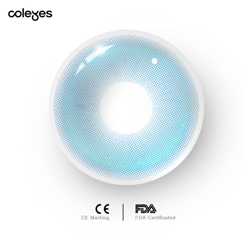Coleyes Pudding Blue Yearly Prescription Colored Contacts - image 6