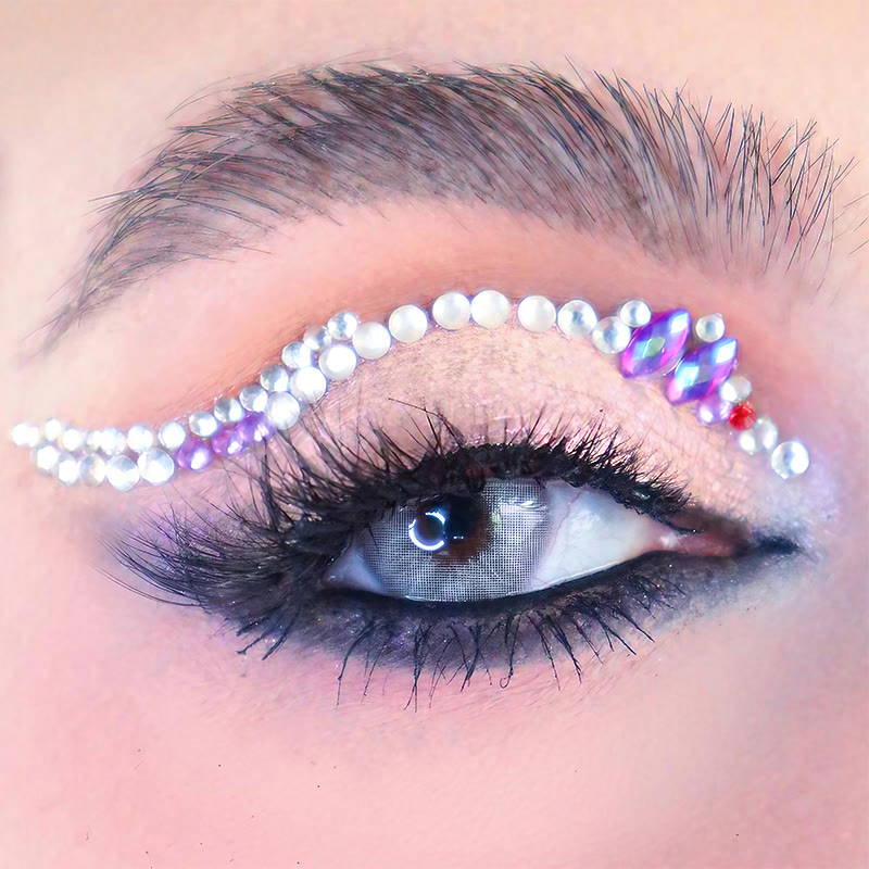 Coleyes Crystal Grey Yearly Prescription Colored Contacts - image 3