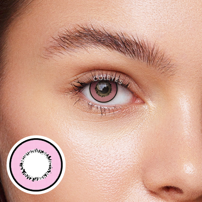 Coleyes Storm Pink Yearly Prescription Colored Contacts - image 1