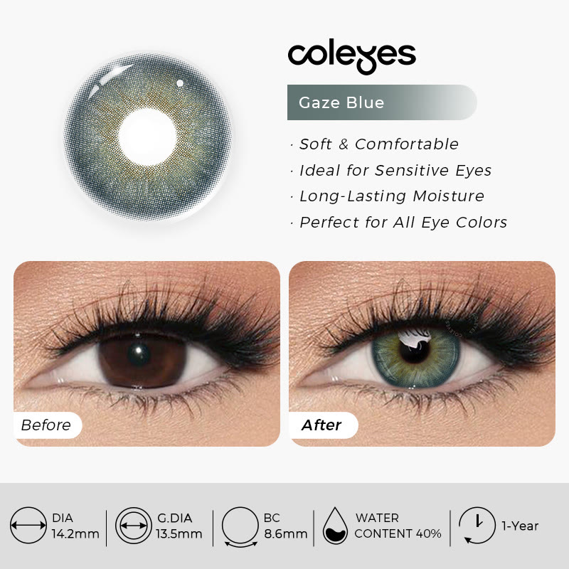 Coleyes Gaze Blue Yearly Colored Contacts - image 5