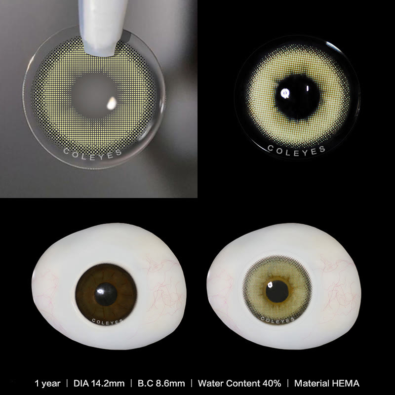 Coleyes Love-struck Green Yearly Prescription Colored Contacts - image 5