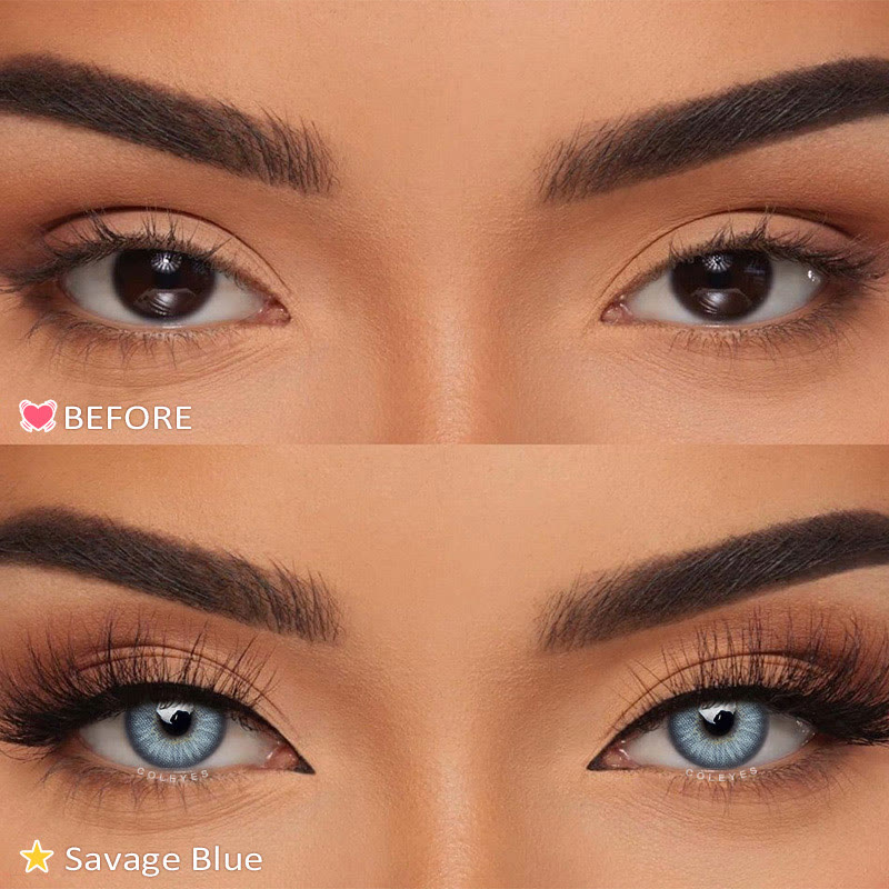Coleyes Savage Blue Yearly Prescription Colored Contacts - image 5