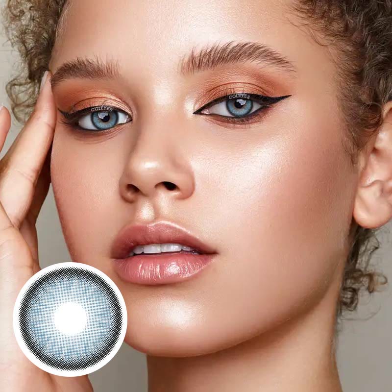 Coleyes Norko Blue Yearly Prescription Colored Contacts - image 8