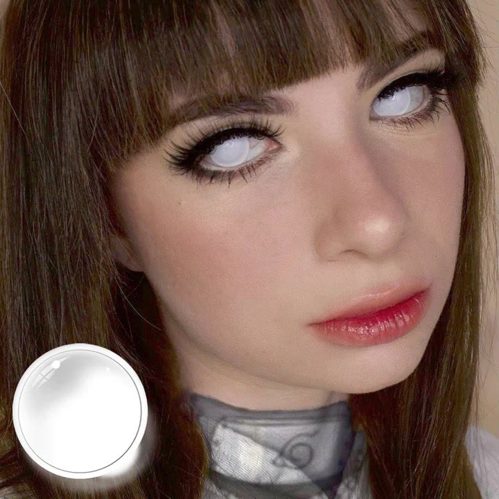 Coleyes Blind White Out Yearly Cosplay Prescription Colored Contacts - image 11