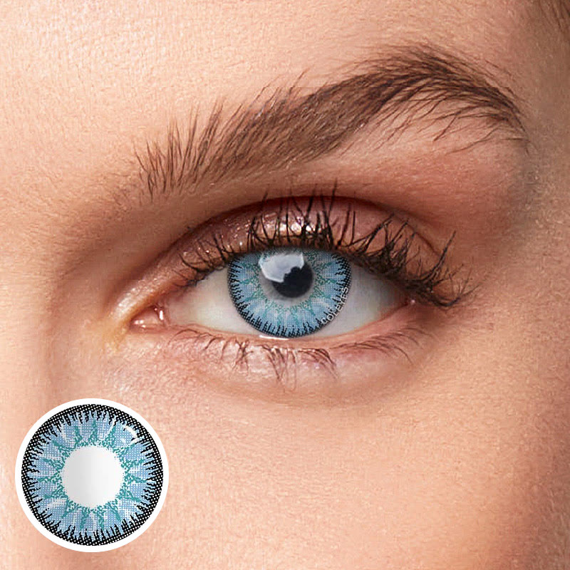Coleyes Nonno Blue Prescription Yearly Colored Contacts - Nonno Blue - -8.00 - FC41_BU - image 1