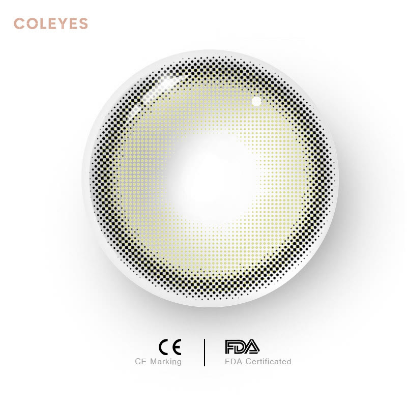 Coleyes Love-struck Green Yearly Prescription Colored Contacts - image 2