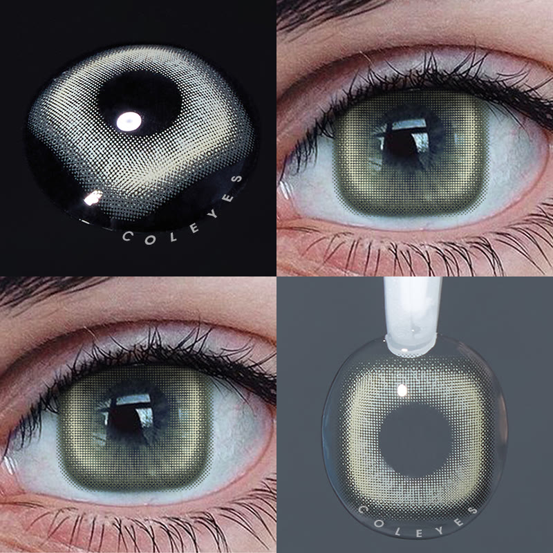 Coleyes Square Green Yearly Prescription Colored Contacts - image 1