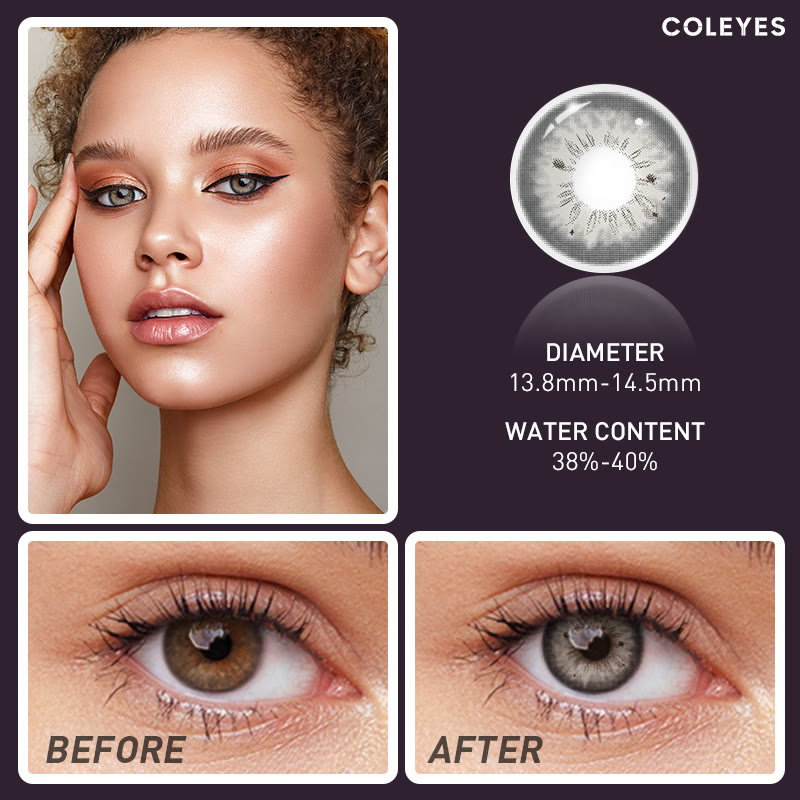 Coleyes Stunna Grey Yearly Prescription Colored Contacts - image 12
