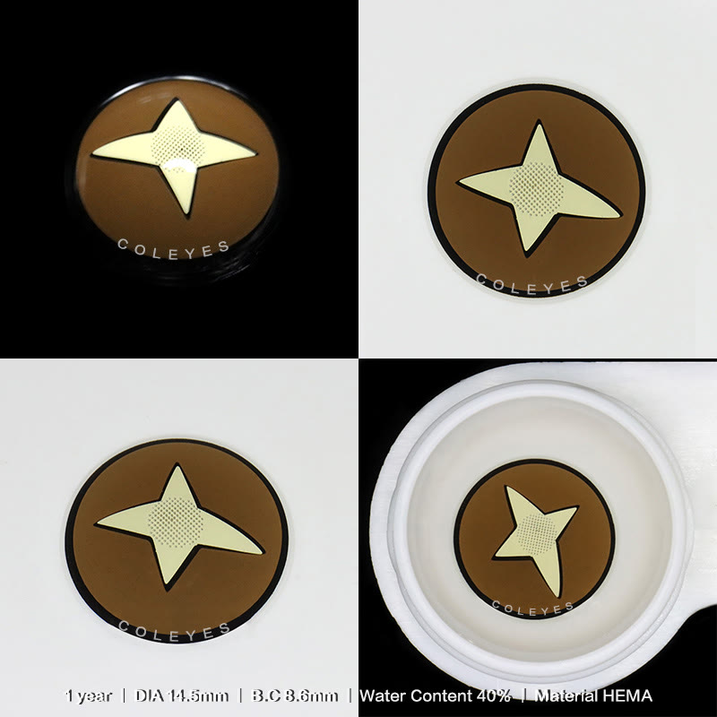 Coleyes Kinoko Brown Yearly Cosplay Colored Contacts - image 5