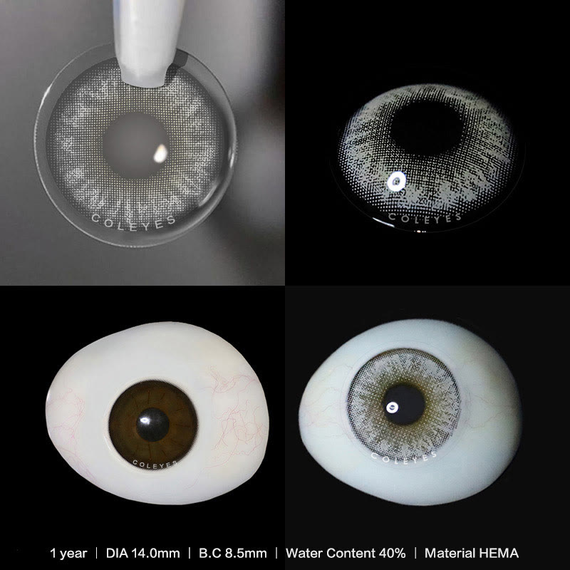 Coleyes Virtual Grey Yearly Prescription Colored Contacts - image 3