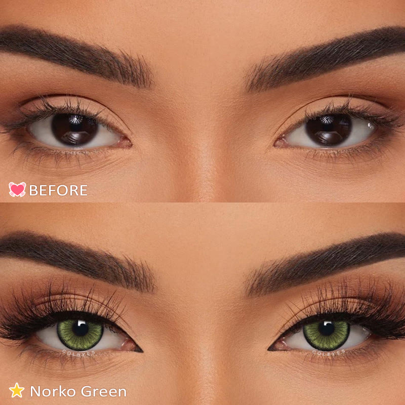 Coleyes Norko Green Yearly Prescription Colored Contacts - image 5
