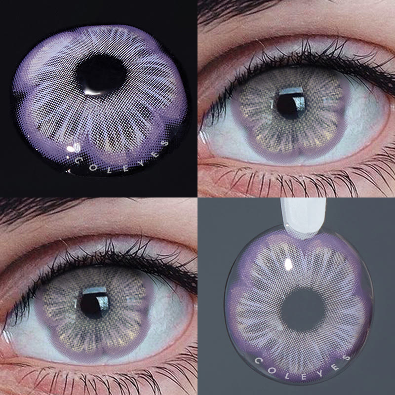 Coleyes Sukura Violet Yearly Prescription Colored Contacts - image 1