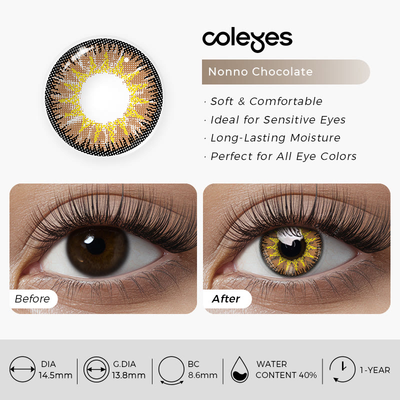 Coleyes Nonno Chocolate Yearly Cosplay Colored Contacts - image 6